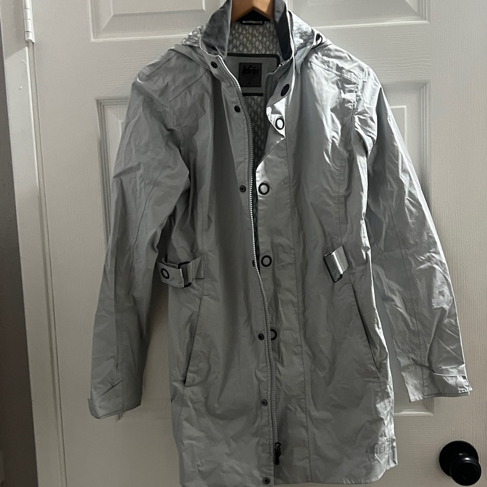 REI Gray Patterned Jacket